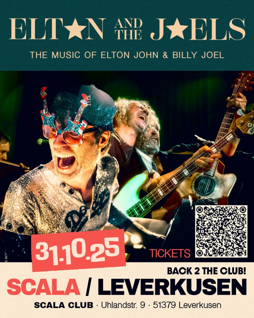 Elton & The Joels Plakat 31.10.25 Scala Club Leverkusen